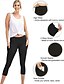 billige Ensfarvede leggings-Dame Slacks Leggins Hyggelige leggings Strømpebukser Atletik Calf-længde Højtaljede Vanlig Sidelommer comfy Balleløft Mavekontrol Yoga &amp; Danse Sko Afslappet / Hverdag Sort Bordeaux Blå Grå Forår