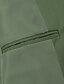 abordables Costumes de mariage-Pour des hommes Mariage Affaires Costumes Noir Vert Sauge Mode Formel Couleur Unie Coupe Standard 3 pièces Simple Boutonnage Deux Boutons