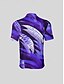 abordables Hauts-Homme T-shirt POLO Violet Manche Courte Top Tenue de golf Vêtements Tenues Porter des vêtements