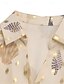 abordables Hauts Floraux-Femmes Chemise Imprimé Élégant Moderne manche longue Col de chemise Hauts Réguliers Quotidien Fête Sortir Boutons Abricot Printemps Automne