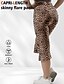 economico -Per donna Pantaloni capri Leggings Leggings comodi Streetwear Casual Lunghezza al polpaccio Vita Alta Leopardo Elastico in vita Stampato Traspirabilità Elasticizzato Vacanza Streetwear Abbigliamento