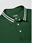 abordables Hauts-Homme T-shirt POLO Vert foncé Manche Courte Top Tenue de golf Vêtements Tenues Porter des vêtements