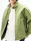 baratos Jaquetas Casuais-Homens jaqueta leve Jaqueta Carga Jaqueta casual Férias Diário A Prova de Vento Jaqueta Corta-Vento Bolsos Outono Inverno Tecido Moda Clássico Colarinho Chinês Padrão Preto Branco Roxo Verde Casaco