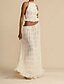 abordables Ensembles chemisiers pour femmes-Femmes Actif Streetwear Chemisier Jupe Ensembles manche longue Col Halter Couleur Unie Froncé Quotidien Décontracté Quotidien Noir Blanche Rose Claire Été Coupe régulière