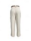 economico pantaloni eleganti da donna-Per donna Pantaloni Eleganti Moda Streetwear Lunghezza intera Naturale Semplice Tasca Elastico in vita Comodo Formale Ufficio Lavoro Nero Beige Caffè Autunno Vestibilità regolare