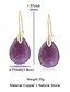 abordables Boucle d&amp;#39;oreille pour femme-Boucles d&#039;oreilles en pierre naturelle en forme de larme pour femmes avec crochet en or - bijoux élégants faits à la main pour femmes pour vêtements décontractés, cadeaux et vêtements de style bohème
