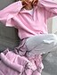 halpa Pehmeät hupparit-Naisten Rento takki Pidä lämpimänä Mukava Vetoketju Vapaa-aika Tavallinen Loma Bile Pullover Normaali Sänkyjen avaus Normaali Pitkähihainen Päällysvaatteet Punastuvan vaaleanpunainen Syksy Talvi