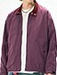 baratos Jaquetas Casuais-Homens jaqueta leve Jaqueta Carga Jaqueta casual Férias Diário A Prova de Vento Jaqueta Corta-Vento Bolsos Outono Inverno Tecido Moda Clássico Colarinho Chinês Padrão Preto Branco Roxo Verde Casaco