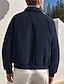 preiswerte Lässige Jacken-Herren Leichte Jacke Freizeitjacke Urlaub Täglich Tasche Frühling Herbst Einfach Mode Klassisch Revers Regulär Schwarz Marineblau Beige Jacken