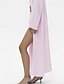 billiga Öppen front cardigan-Dam Tröja Kofta Mode Streetwear Dagligen Ensfärgat Ribbad V-hals Stickat Långärmad Långa toppar Sticka Helgdag Utekväll Helgen Vit Rodnande Rosa Höst Vinter