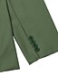 abordables Costumes de mariage-Pour des hommes Mariage Affaires Costumes Noir Vert Sauge Mode Formel Couleur Unie Coupe Standard 3 pièces Simple Boutonnage Deux Boutons