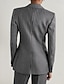 billige Blazere &amp; Vest-Vannrett striper Dame Blazer Sportjakke Strukturert Jakke Mor til bruden Elegant Langt Erme med Knapper Kun Topp