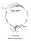 voordelige Damesarmband-Dames bohemian enkelbandje met kralen in de vorm van een zeester – verstelbare voetsieraden in de vorm van een strandschelp met parels en bedels voor zomervakanties, festivals of dagelijks gebruik