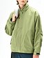 baratos Jaquetas Casuais-Homens jaqueta leve Jaqueta Carga Jaqueta casual Férias Diário A Prova de Vento Jaqueta Corta-Vento Bolsos Outono Inverno Tecido Moda Clássico Colarinho Chinês Padrão Preto Branco Roxo Verde Casaco
