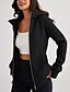 abordables Sweatshirts en polaire-Femmes Sweats à capuche zippés Uni Streetwear Occasionnel manche longue À capuche Hauts Réguliers Fête Sortir Fermeture éclair Avec Poches Noir Blanche Orange Gris Automne Hiver