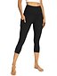 billige Ensfarvede leggings-Dame Slacks Leggins Hyggelige leggings Strømpebukser Atletik Calf-længde Højtaljede Vanlig Sidelommer comfy Balleløft Mavekontrol Yoga &amp; Danse Sko Afslappet / Hverdag Sort Bordeaux Blå Grå Forår