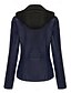 abordables Chaquetas de cuero sintético-Mujer Chaqueta de cuero sintético Cómodo Bolsillo Full Zip Moda Estilo callejero Plano Exterior Casual Diario Regular Con Capucha Ajuste regular Manga Larga Ropa de calle Negro Blanco Rojo Primavera