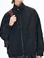 baratos Jaquetas Casuais-Homens jaqueta leve Jaqueta Carga Jaqueta casual Férias Diário A Prova de Vento Jaqueta Corta-Vento Bolsos Outono Inverno Tecido Moda Clássico Colarinho Chinês Padrão Preto Branco Roxo Verde Casaco