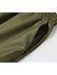 abordables jambe large et taille haute-Pantalon large pour femme style bohème, longueur totale, imprimé floral naturel, poches, cordon de serrage élastique, confortable, extérieur, vacances, week-end, vert, été, coupe régulière