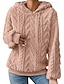 economico Felpe e Sweatshirt Texturizzati-Per donna Felpa con cappuccio Felpe con cappuccio Semplice Casual Manica Lunga Con Cappuccio Top Regolari Streetwear Ferie Uscire Rosso Viola Cachi Autunno Inverno