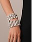 economico Bracciale da donna-Bracciale rigido con strass da donna - bracciale di cristallo glamour per cocktail party ed eventi serali