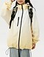 preiswerte aktive Jacke-Damen Kapuzenjacke Warm Bequem Reißverschluss Tasche Mode Farbverläufe Outdoor Urlaub Reisverschluss Regulär Mit Kapuze Normale Passform Langarm Oberbekleidung Gelb Hell Gray Herbst Winter