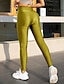 economico Leggings semplici-Per donna Shorts Leggings Leggings comodi Streetwear Casual Lunghezza intera Vita Alta Semplice Elastico in vita Traspirabilità Elasticizzato Vacanza Streetwear Abbigliamento quotidiano Marrone