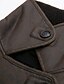 abordables Vestes en simili cuir-Femmes Veste en Polaire Veste Décontractée Gilet en daim Coupe-vent Chaud Avec Poches Mode Moderne Occasionnel Couleur Unie Sortir Week-end Simple Boutonnage Régulier Revers Coupe régulière manche