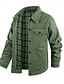abordables Chaquetas Cargo-Hombre Chaqueta ligera Chaqueta casual Chaqueta de mezclilla Vacaciones Diario Bolsillo Otoño Invierno Plano Moda Clásico Diseño Regular Negro Marrón Verde Trébol Azul Oscuro Azul claro Chaquetas