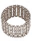 economico Bracciale da donna-Bracciale rigido con strass da donna - bracciale di cristallo glamour per cocktail party ed eventi serali