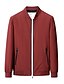 abordables Vêtements d&#039;extérieur élites pour hommes-Homme Veste Légère Entraînement Extérieur Coupe-vent Zip Up Avec Poches Printemps Automne Couleur Unie Élégant Vacances Col montant Noir Rouge foncé bleu marine Kaki Veste