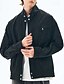 abordables Chaquetas Informales-Hombre Chaqueta ligera Chaqueta casual Vacaciones Diario Cortavientos Bolsillo Primavera Otoño Plano Moda Clásico Escote Chino Regular Albaricoque Negro Morado Verde Trébol Caqui Chaquetas