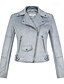 abordables Vestes en simili cuir-Femmes Veste Décontractée Gilet en daim Coupe-vent Chaud Fermeture éclair Avec Poches Mode Moderne Occasionnel Couleur Unie Sortir Week-end Fermeture éclair Régulier Revers en Pointe Coupe régulière