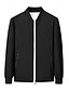 abordables Vêtements d&#039;extérieur élites pour hommes-Homme Veste Légère Entraînement Extérieur Coupe-vent Zip Up Avec Poches Printemps Automne Couleur Unie Élégant Vacances Col montant Noir Rouge foncé bleu marine Kaki Veste