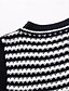 abordables Colores sólidos-Mujer Chaleco suéter Cárdigan Casual A Rayas Fornido Escote en Pico De Punto Sin Mangas Tops regulares Tejer Diario Festivos Noche Negro Rosa Otoño Invierno