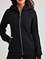abordables Sweatshirts en polaire-Femmes Sweats à capuche zippés Uni Streetwear Occasionnel manche longue À capuche Hauts Réguliers Fête Sortir Fermeture éclair Avec Poches Noir Blanche Orange Gris Automne Hiver