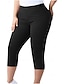 preiswerte Einfarbige Leggings-Damen Übergrössen Stoffhosen Leggings Gemütliche Leggings Stumpfhosen sportlich Wadenlang Natürliche Taille Einfach Elastischer Bund Bequem Po-Lifting Bauchkontrolle Yoga Alltagstauglich Dunkelrot