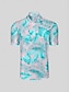abordables Hauts-Homme T-shirt POLO Bleu Manche Courte Top Tenue de golf Vêtements Tenues Porter des vêtements