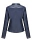 economico Giacche da Donna-Per donna Giacca in Ecopelle Confortevole Tasca Cerniera completa Moda Stile da Strada Semplice All&#039;aperto Casual Quotidiano Regolare Collo alla coreana Vestibilità regolare Manica Lunga Capispalla