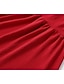 preiswerte Western Boho Kleid-Damen Minikleid Boho-Kleid Westernkleid Mode Klassisch Modern Outdoor Ferien Ausgehen Normale Passform Einfach Langarm V Ausschnitt Rote Sommer