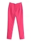 ieftine pantaloni rochii de dama-Pentru femei Costume Pantaloni Modă Șic Stradă Lungime totală Talie Înaltă Simplu Respirabilitate Comfortabil Afaceri Purtare Zilnică Maro Închis Gri Deschis Negru Alb Primăvară Toamnă Fit regulat
