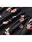 abordables Robes Bohémiennes-Femmes Robe Midi Robe bohème Robe Imprimée Robe occidentale Mode Extérieur Vacances Week-end Coupe régulière Uni manche longue Col en V Noir Été