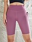 economico Leggings semplici-Per donna Shorts Leggings Streetwear Casual Lunghezza al ginocchio Vita Alta Semplice Tasca Elastico in vita Traspirabilità Elasticizzato Vacanza Streetwear Abbigliamento quotidiano Vinaccia Nero Blu