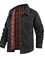 abordables Chaquetas Cargo-Hombre Chaqueta ligera Chaqueta casual Chaqueta de mezclilla Vacaciones Diario Bolsillo Otoño Invierno Plano Moda Clásico Diseño Regular Negro Marrón Verde Trébol Azul Oscuro Azul claro Chaquetas