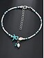 voordelige Damesarmband-Dames bohemian enkelbandje met kralen in de vorm van een zeester – verstelbare voetsieraden in de vorm van een strandschelp met parels en bedels voor zomervakanties, festivals of dagelijks gebruik