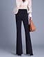 preiswerte Anzughosen für Damen-Damen Anzughose Mode Streetwear Volle Länge Natürliche Taille Einfach Tasche Elastischer Bund Weich Formell Büro Straße Schwarz Herbst Normale Passform