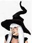 ieftine Pălării de damă-Pălărie de vrăjitoare din catifea pentru femei, pentru Halloween – accesoriu de costum gotic cu vârf ascuțit, potrivit pentru cosplay, petreceri și festivaluri pentru femei