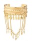 abordables Bracelet pour femme-Bracelet manchette en or pour femme avec breloques en forme de feuille - Bijoux bohème tendance pour fêtes et festivals