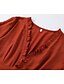 ieftine Rochii Boho-Pentru femei Rochii Midi Rochie Boho Rochie occidentală Modă Modern În aer liber Concediu Ieșire Fit regulat Simplu Manșon Lung În V Maroniu Vară