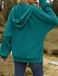 economico Felpe e Sweatshirt Texturizzati-Per donna Felpa con texture Felpe con cappuccio Semplice Streetwear Casual Manica Lunga Con Cappuccio Top Regolari Streetwear Ferie Uscire Cerniera Tasca Rosa chiaro Nero Vino Blu marino Blu Autunno